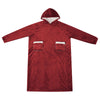 Viltti-huppari Bordeaux punainen L Fleece ja flanelli
