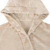 Kylpytakki hupparilla Beige S Flanelli