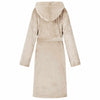 Kylpytakki hupparilla Beige L Flanelli