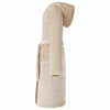 Kylpytakki hupparilla Beige L Flanelli