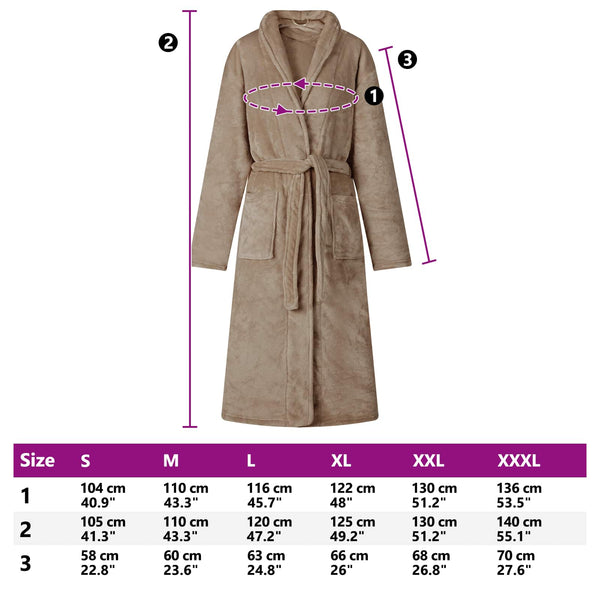 Kylpytakki ilman hupua Camel xxxl Flanelli
