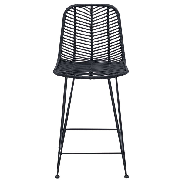 Baarituoli 2 kpl Musta 44,5 x 54,5 x 97,5 cm Roikka ja rauta