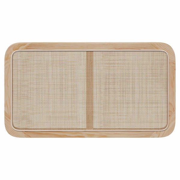 Päätylevy päätyllä Luonnollinen 100 x 55 x 3 cm Rottinki