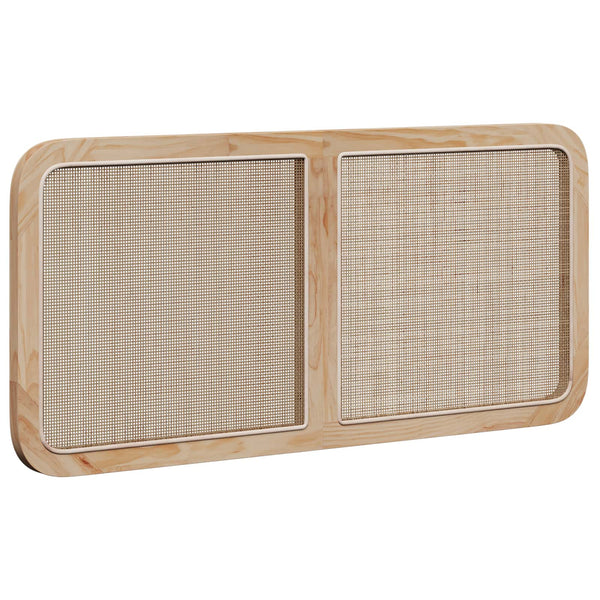 Päätylevy päätyllä Luonnollinen 120 x 55 x 3 cm Rottinki