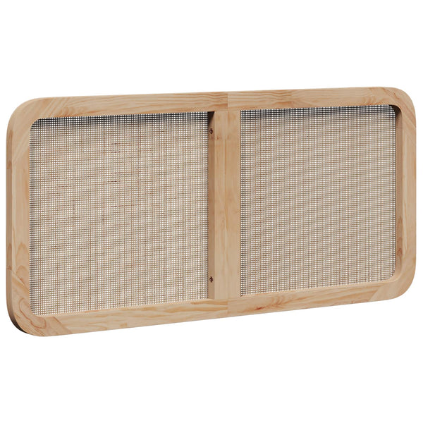 Päätylevy päätyllä Luonnollinen 120 x 55 x 3 cm Rottinki