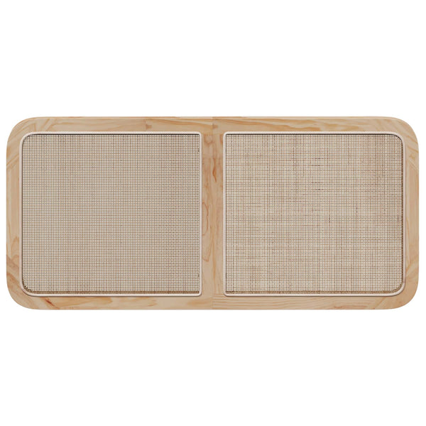 Päätylevy päätyllä Luonnollinen 120 x 55 x 3 cm Rottinki