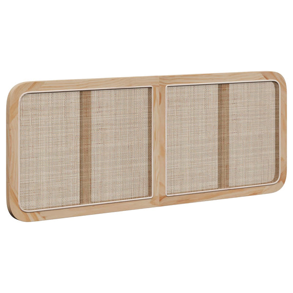 Päätylevy päätyllä Luonnollinen 140 x 55 x 3 cm Rottinki