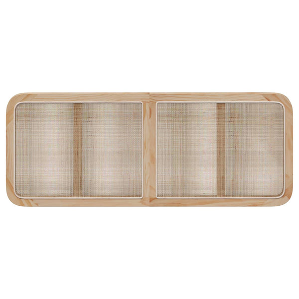 Päätylevy päätyllä Luonnollinen 140 x 55 x 3 cm Rottinki