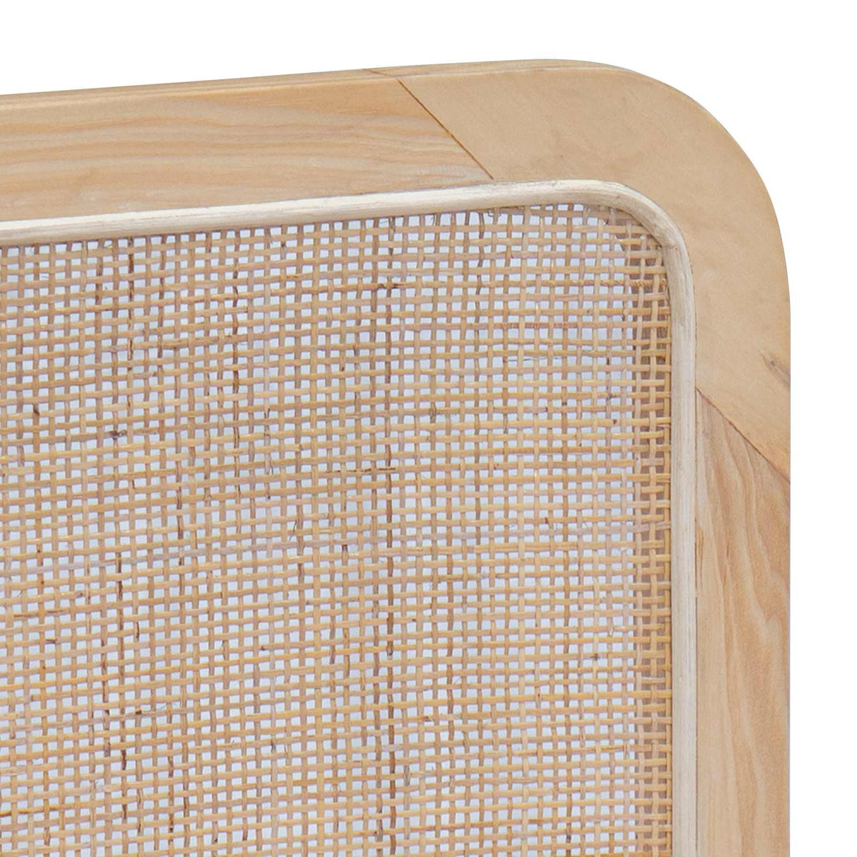 Päätylevy päätyllä Luonnollinen 180 x 55 x 3 cm Rottinki