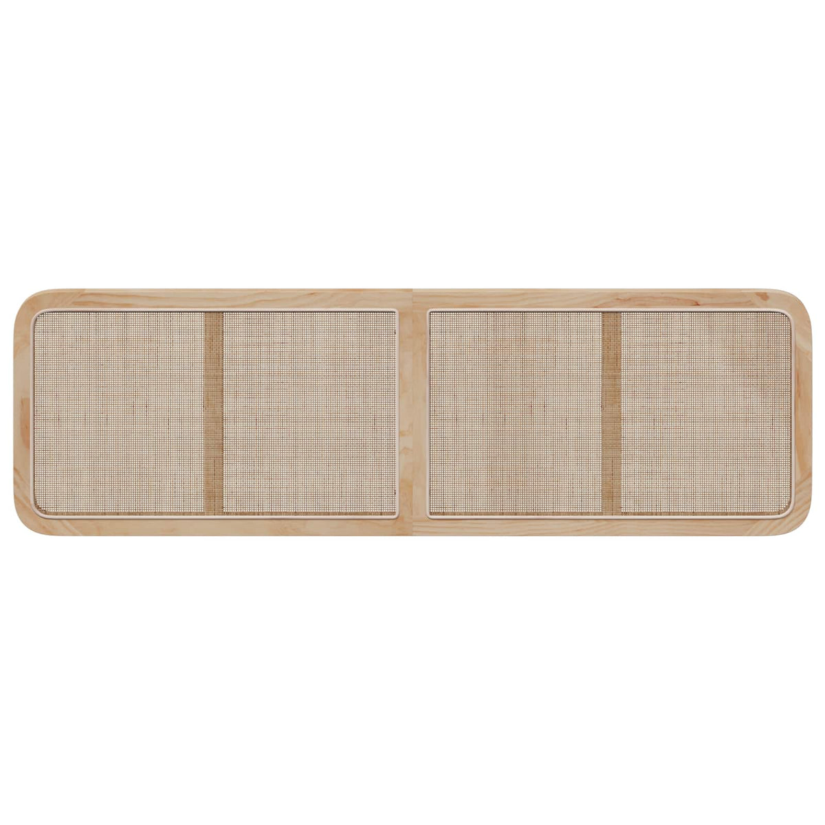 Päätylevy päätyllä Luonnollinen 180 x 55 x 3 cm Rottinki