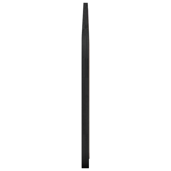 Päätylevy päätyllä Musta 200 x 55 x 3 cm Rottinki