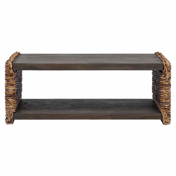 Sohvapöytä Luonnollinen 90 x 45 x 35 cm Kiinteää mahonkipuuta