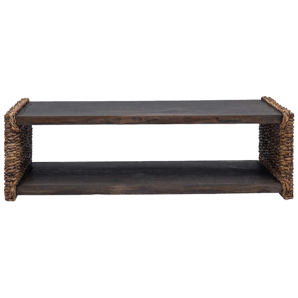 Sohvapöytä Luonnollinen 110 x 55 x 35 cm Kiinteää mahonkipuuta
