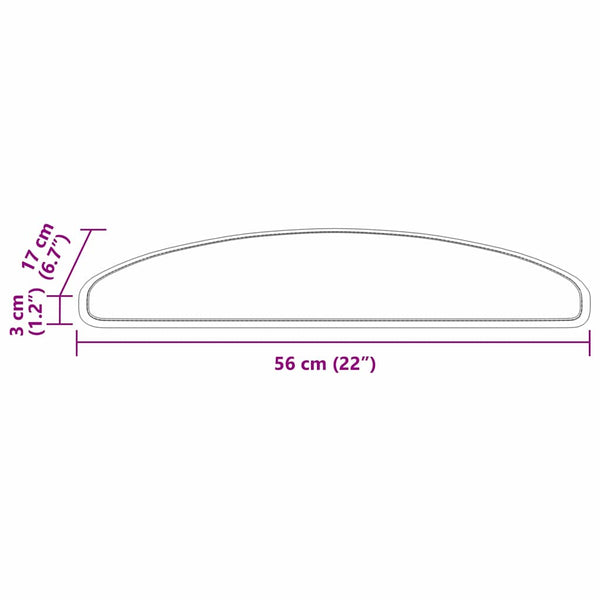 Itseliimautuvat portaamatot 15 kpl 56 x 17 x 3 cm Non-Slip