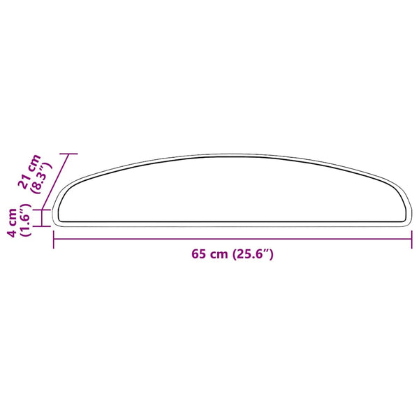 Itseliimautuvat portaamatot 15 kpl 65 x 21 x 4 cm Non-Slip