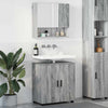 Kylpyhuonekalustesetti 2 kpl Harmaa Sonoma 61 x 35 x 64 cm