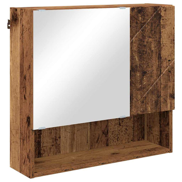 Kylpyhuonekalustesetti 2 kpl Vanha Puu 61 x 35 x 64 cm