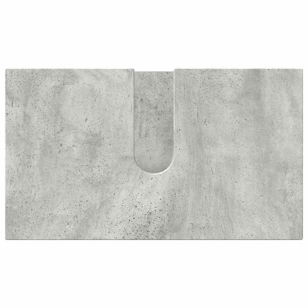 Kylpyhuonekalustesetti 3 kpl Betoni Harmaa 61 x 35 x 64 cm
