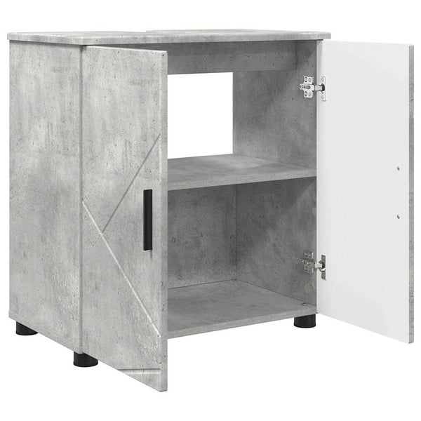 Kylpyhuonekalustesetti 3 kpl Betoni Harmaa 61 x 35 x 64 cm