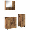 Kylpyhuonekalustesetti 3 kpl Vanha Puu 61 x 35 x 64 cm