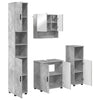 Kylpyhuonekalustesetti 4 kpl Betoni Harmaa 61 x 35 x 64 cm
