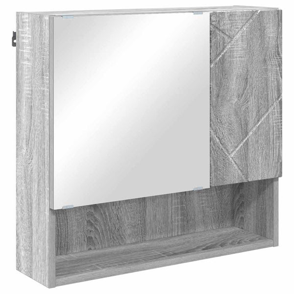 Kylpyhuonekalustesetti 4 kpl Harmaa Sonoma 61 x 35 x 64 cm