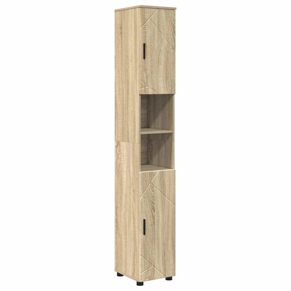 Kylpyhuonekalustesetti 4 kpl Sonoman tammi 61 x 35 x 64 cm
