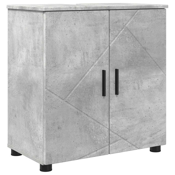 Kylpyhuonekalustesetti 4 kpl Betoni Harmaa 61 x 35 x 64 cm