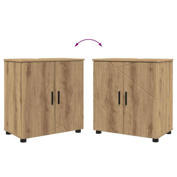Kylpyhuonekalustesetti 4 kpl Artisan tammi 61 x 35 x 64 cm