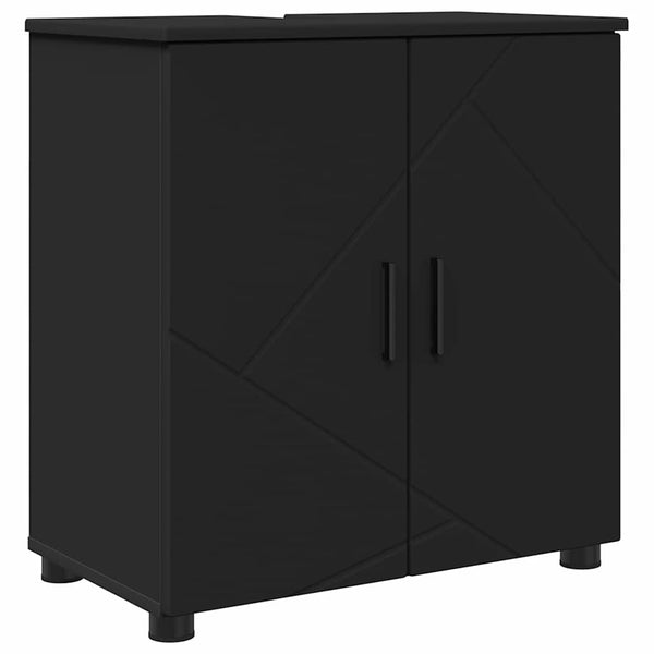 Kylpyhuonekalustesetti 5 kpl Musta 61 x 35 x 64 cm