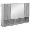 Kylpyhuonekalustesetti 2 kpl Harmaa Sonoma 76,5 x 35 x 64 cm
