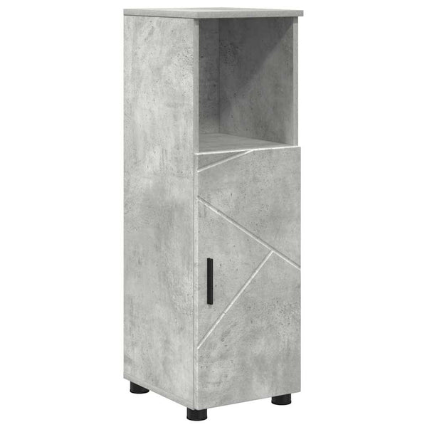 Kylpyhuonekalustesetti 4 kpl Betoni Harmaa 35 x 30 x 192 cm