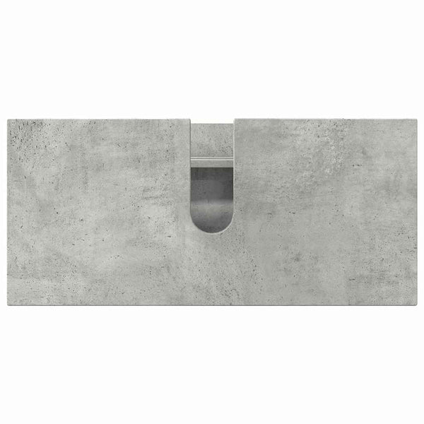 Kylpyhuonekalustesetti 5 kpl Betoni Harmaa 35 x 30 x 192 cm