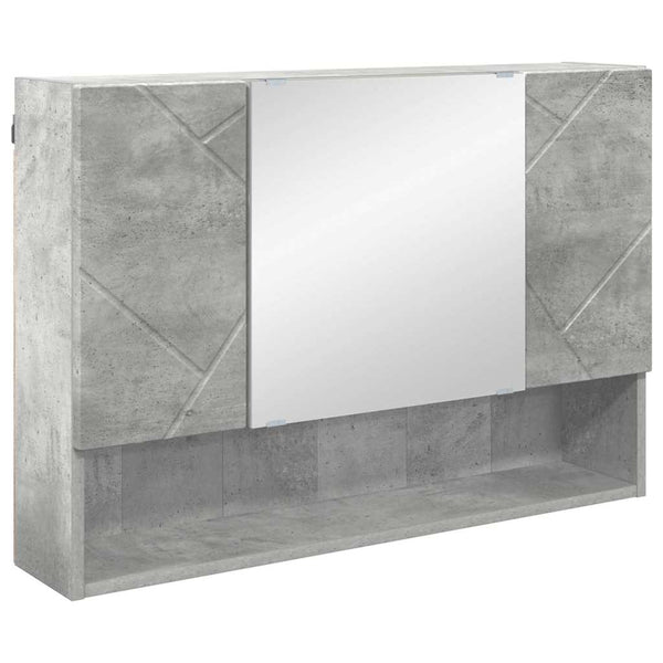 Kylpyhuonekalustesetti 4 kpl Betoni Harmaa 35 x 30 x 192 cm