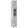 Kylpyhuonekalustesetti 4 kpl Betoni Harmaa 35 x 30 x 192 cm