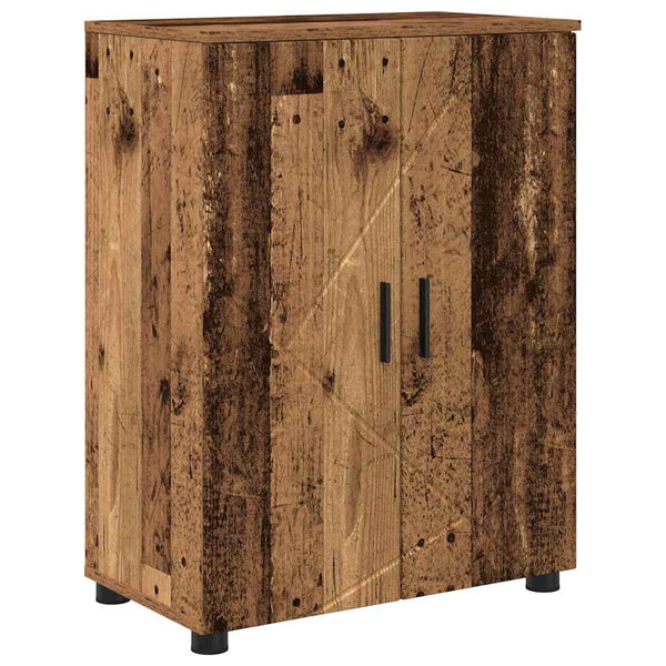 Kylpyhuonekalustesetti 4 kpl Vanha Puu 35 x 30 x 192 cm