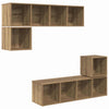 4 pcs TV-tasosetti Artisan tammi Tekninen puu