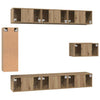 TV-tasosetti 8 pcs artesaani tammi Tekninen puu