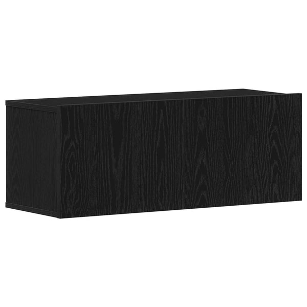 Seinä TV Kaappi 4 pcs Musta tammi 80 x 30 x 30.5 cm