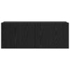 Seinä TV Kaappi 4 pcs Musta tammi 80 x 30 x 30.5 cm