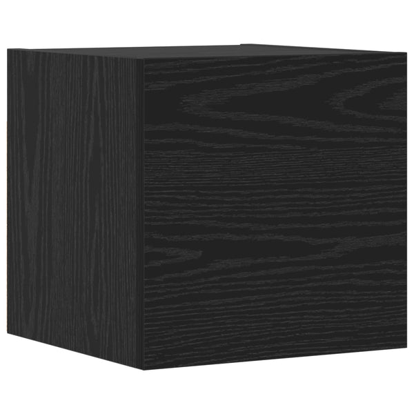 Seinä TV Kaappi 4 pcs Musta tammi 80 x 30 x 30.5 cm