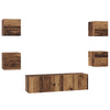 TV-tasosetti 6 pcs Vanha puu Keskikoko 120 x 30 x 30 cm
