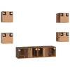 TV-tasosetti 6 pcs Vanha puu Keskikoko 120 x 30 x 30 cm