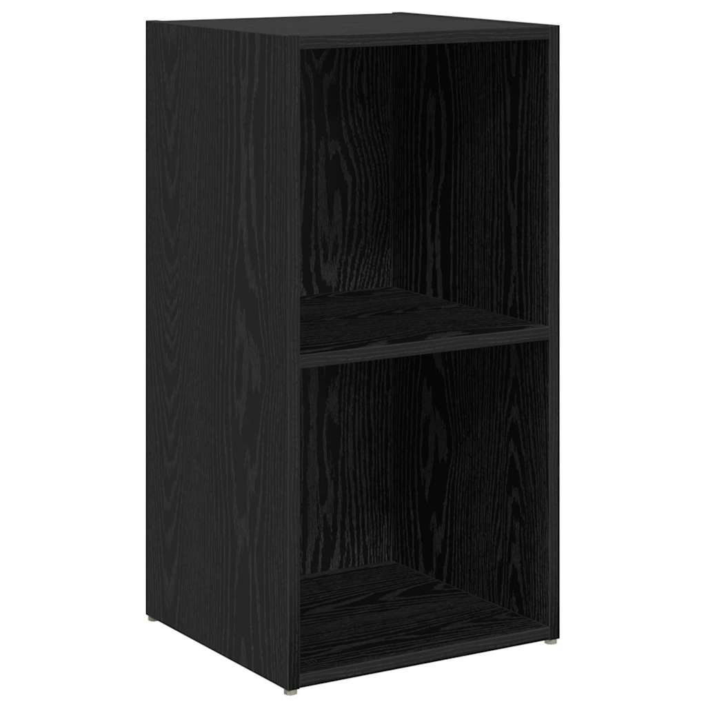 6 pcs Seinäkiinnitettävä TV-tasosetti Musta tammi. Tekninen puu