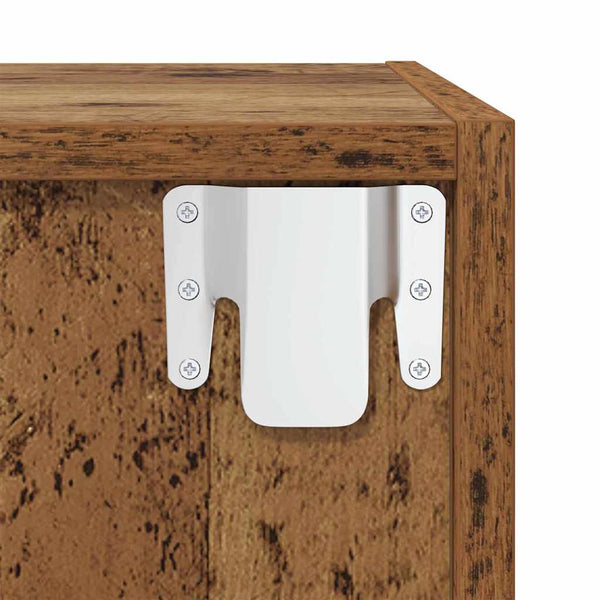 TV-kaapistosetti 2 pcs Vanha Puu Tekninen puu