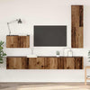 TV-kaapistosetti 4 pcs Vanha puu 200 x 30 x 30 cm Tekninen puu
