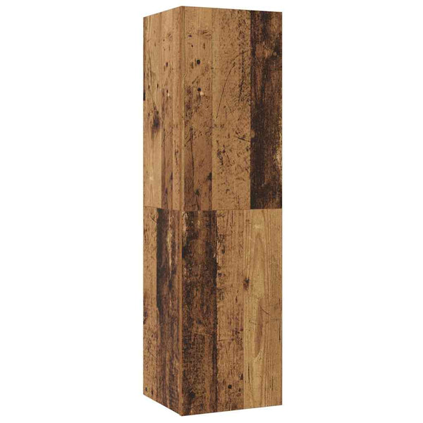 TV-kaapistosetti 4 pcs Vanha puu 200 x 30 x 30 cm Tekninen puu