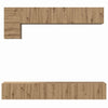 TV-tasosetti 5 pcs artesaani tammi 100 x 30 x 30 cm