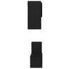 Musta tammi Seinäkiinnitettävä TV-tasosetti 4 pcs. Tekninen puu