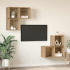 TV-tasosetti 4 pcs Tekninen puu Artisan tammi